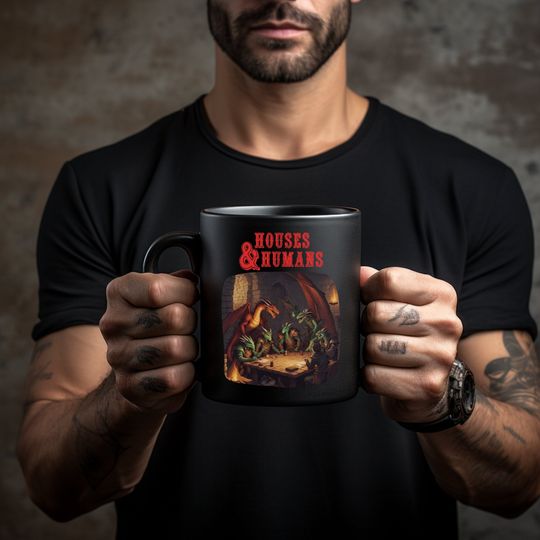 Discover Houses and Humans Dungeons and Dragons Parody Mug, Dungeon Master