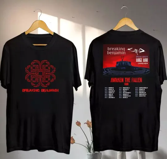 Discover Breaking Benjamin Awaken The Fallen Tour 2025 Graphic T-Shirt