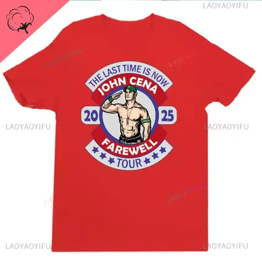 Discover Jo Cen Wrestling Entertainment The Last Time Is Now Farewell Tour 2025 T-Shirt