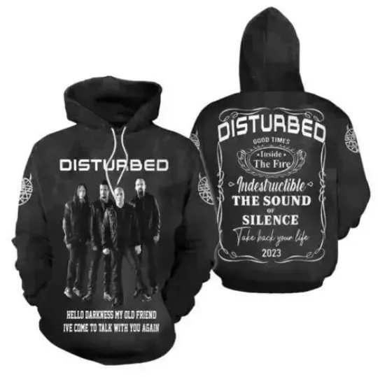 Discover Disturbed Take Back Your Life Tour Unisex 3D Hoodie 3d - all printed