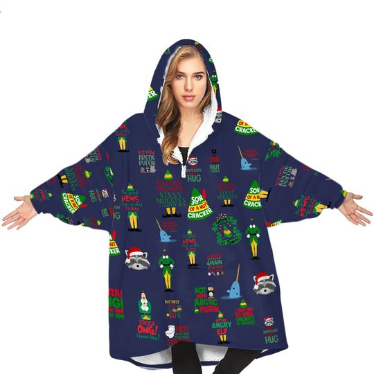 Discover ELF Movie Christmas Wearable Blanket Hoodie