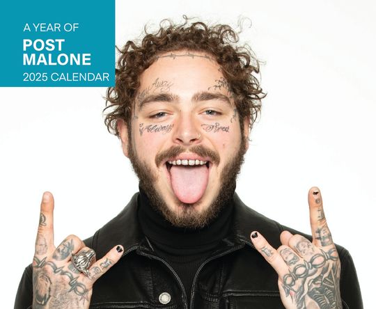 Discover Post Malone Calendar - 2025 Calendar, Wall Calendar 2025, Planner 2025