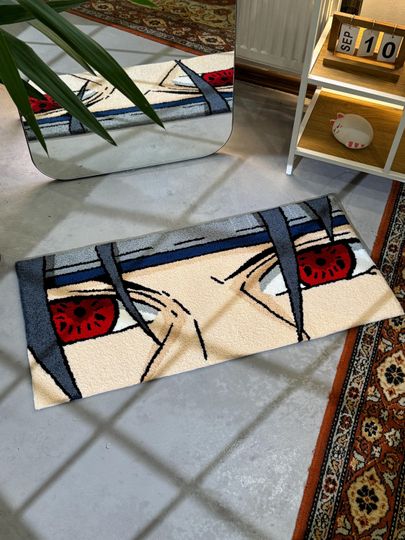 Discover Anime Eyes Tufted Rug - Bedroom and Living Room Decor