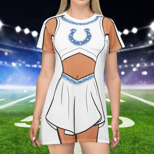 Discover Colts Cheerleader Body T-Shirt Dress | Game Day Outfit