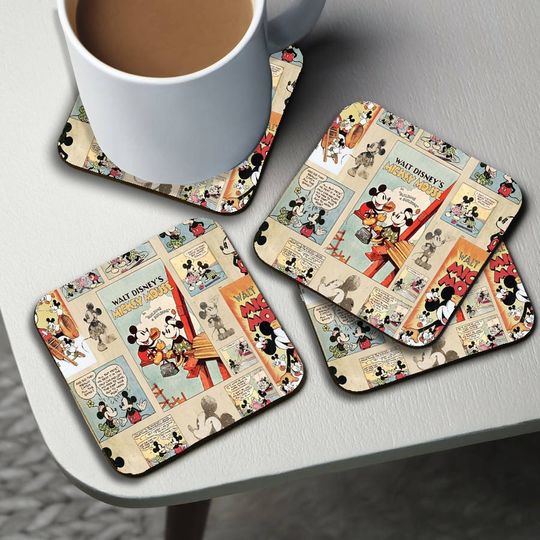 Discover Personalised High Gloss Cup Coasters, Square Drink Coaster