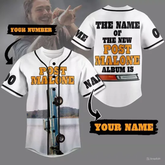 Discover Personalized Post Malone The New Album Is F-1 Trillion Baseball Jersey