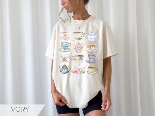 Discover Chintz Tea Cup Shirt - Afternoon Tea Party Attire