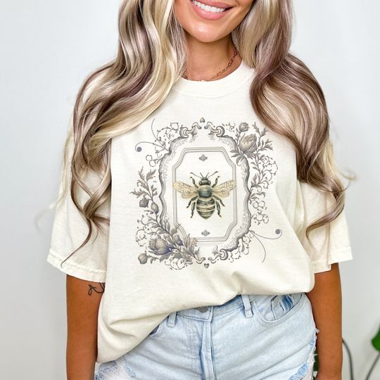 Discover Bee Botanical Floral Shirt - Cute Vintage Style