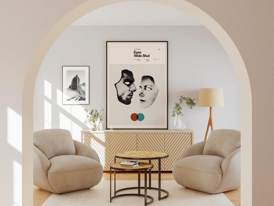 Discover EYES WIDE SHUT film poster, minimalist wall art Poster
