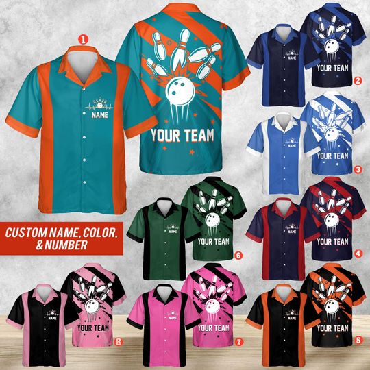 Discover Personalized Vintage Bowling Hawaiian Shirt