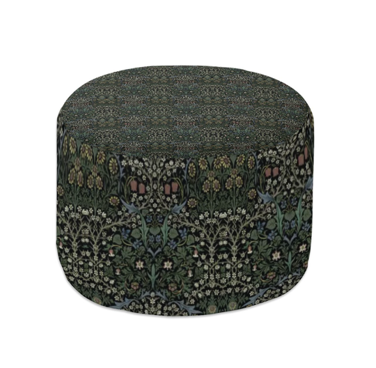 Discover William Morris Vintage Blackthorn Pattern Pouf