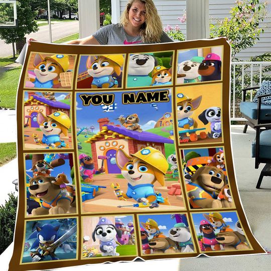 Discover Pupstruction Birthday Blanket, Pupstruction TV Show Birthday Blanket Gift, Christmas Blanket