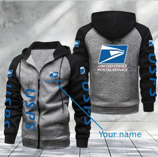 Discover Custom Name Postal Worker Men's Raglan Full Zip Hoodies XTP108