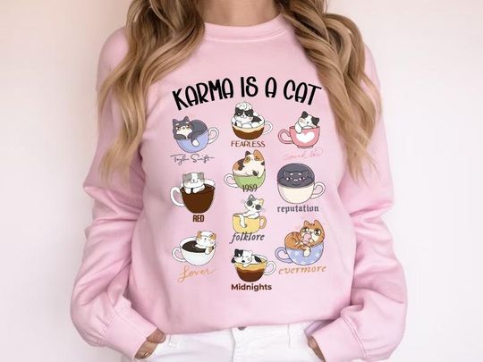 Discover Swift Karma is a cat shirt, Swifti Cat Shirt, Taylor Swifti Girl Shirt, Concert Outfits