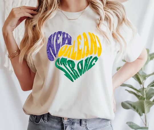 Discover New NOLA Strong T-Shirt, New Orleans Mardi Gras Shirt, Remembrance