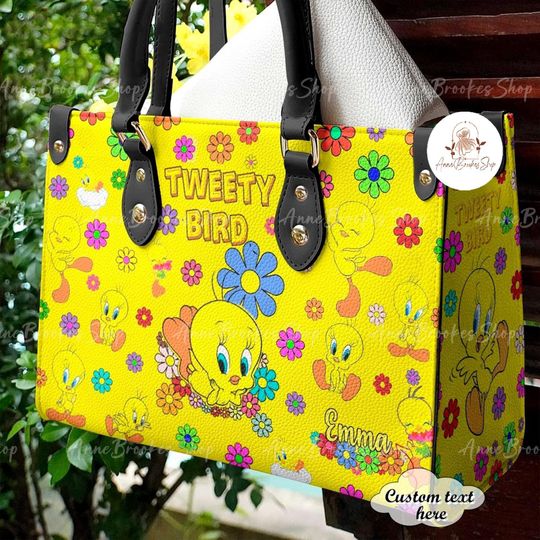 Discover Tweety Bird Leather Handbag, Tweety Bird Cartoon Handbag