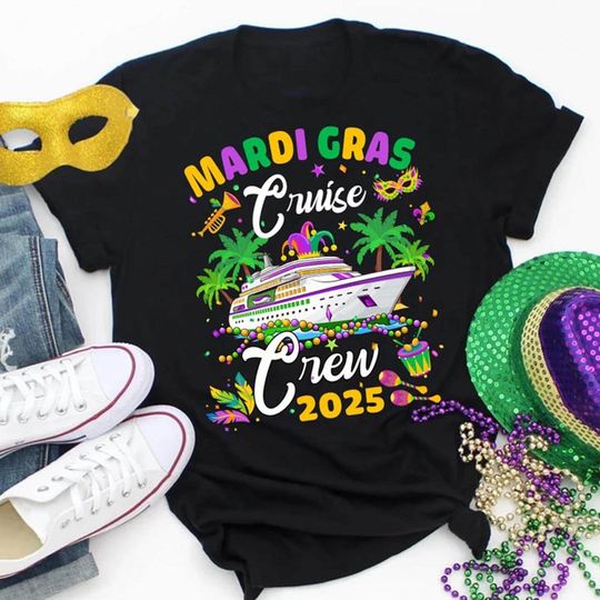 Discover Mardi Gras Cruise 2025 Shirt, Family Vacation Trip Matching Shirt