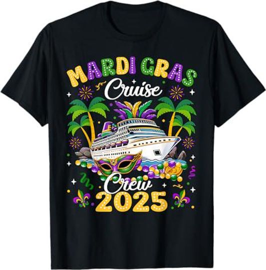 Discover Mardi Gras Cruise Crew 2025 Trip New Orleans Family Matching T-Shirt