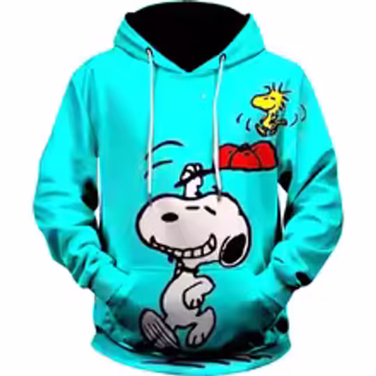 Discover Spring and Autumn New 3D Printing Snoopy Men's 3D Hoodie