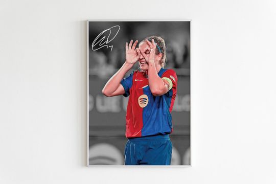 Discover Alexia Putellas Poster Gift  Fan Woman Soccer Poster Alexia