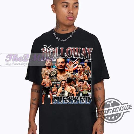 Discover Max Holloway Vintage 90s Graphic Style T-Shirt, Max Holloway Shirt, Vintage Sport Tee