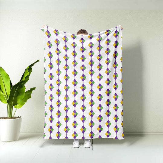 Discover Mardi Gras Celebration Blanket