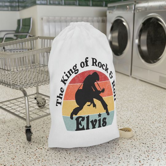 Discover Elvis - The King of Rock and Roll Bag Laundry Bag