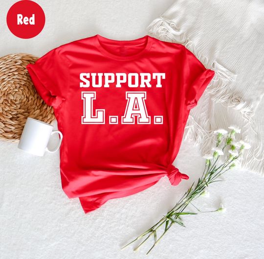 Discover Support LA Wildfire Relief T-Shirt, Los Angeles Firefighter Shirt