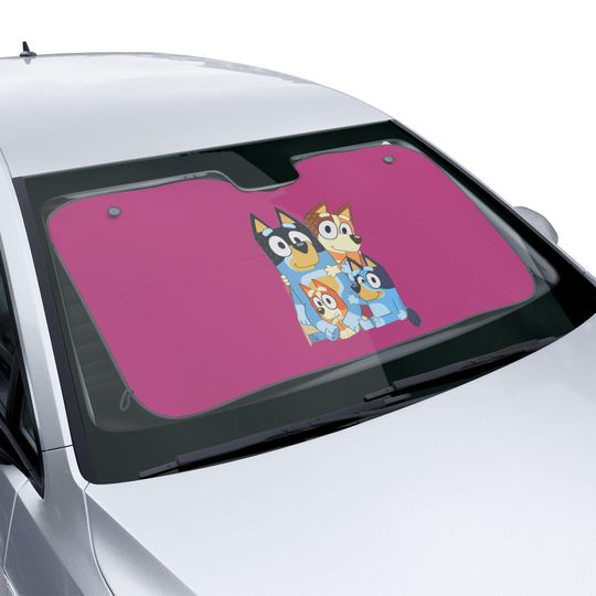 Discover Car Sun Shades Happy BlueyDad with her friends