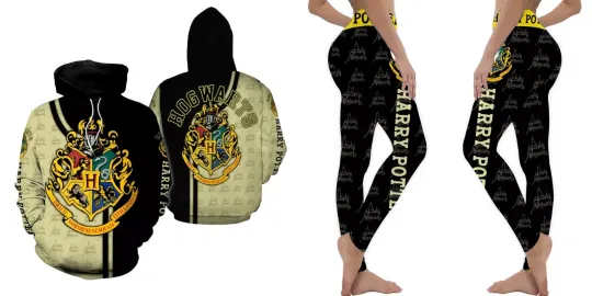 Discover Hollow Hoodie 3D or Legging for Fan /Harry Potter-For Women