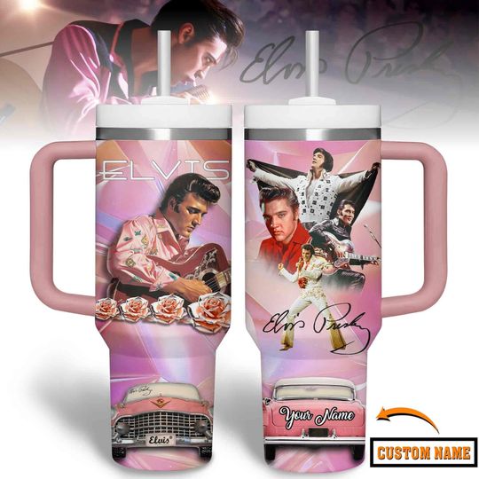 Discover Elvis Presley Tumbler 40oz, Custom Stainless Steel Tumbler