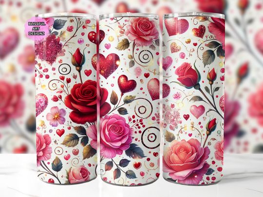 Discover Valentines Day 20 oz Skinny Tumbler