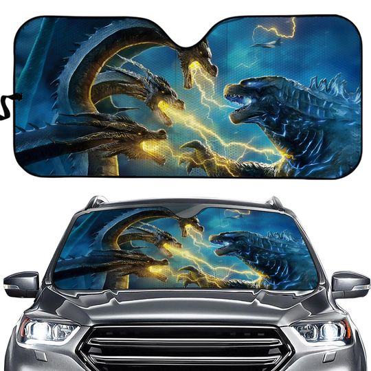 Discover Ghidorah Vs god zilla Cartoon Movies SuCar Sun Shade