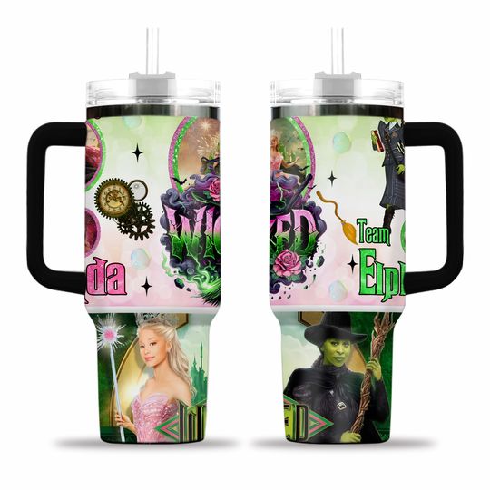 Discover Wicked Movie Tumbler 40 oz with Handle
