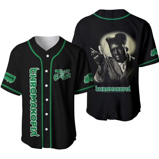 Discover Tyler The Creator Announces CHROMAKOPIA World Tour shirt Baseball Jersey