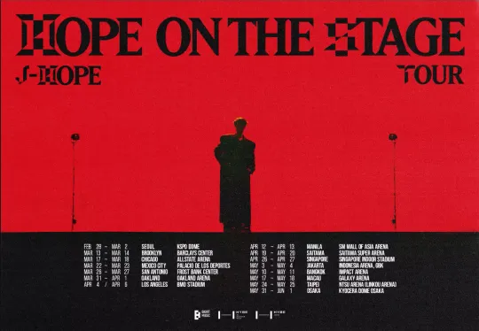 Discover J-Hope Hope On The Stage Tour 2025 Poster, Gift For Fans