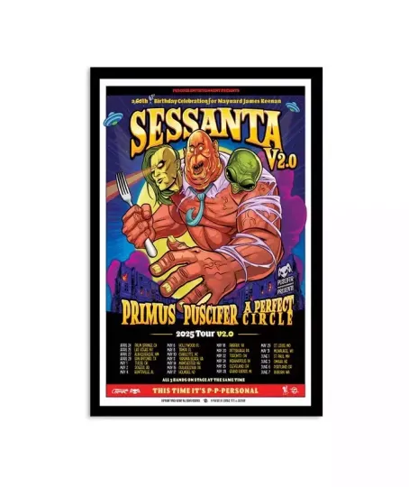 Discover Poster 2024 Sessanta 2025 Tour V2.0 Poster, Home Decor, Gift Fans