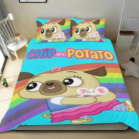 Discover Chip and Potato Twin Comforter Sets for Kids Bedding Sets  Gifts Brithday