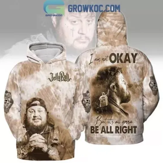 Discover Jelly Roll The Beautifully Broken Tour 2024 I Am Not Okay Hoodie