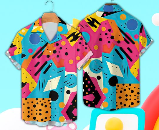 Discover 80s 90s Style Bowling Hawaiian Shirt, Summer Beach Button Down Shirt