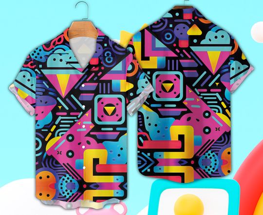 Discover 80s 90s Style Bowling Hawaiian Shirt, Summer Beach Button Down Shirt