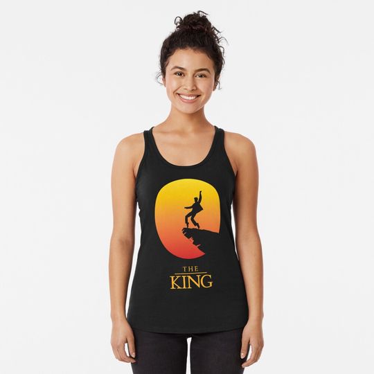 Discover Elvis Presley - The King   Racerback Tank Top