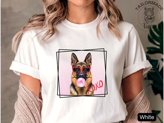 Discover Funny German Shepherd Shirt, German Shepherd Valentine's Day Shirt