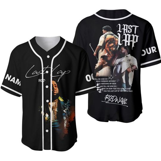 Discover Rod Wave Baseball Jersey, Personalized Rod Wave Jersey Shirt, The Last Lap Tour