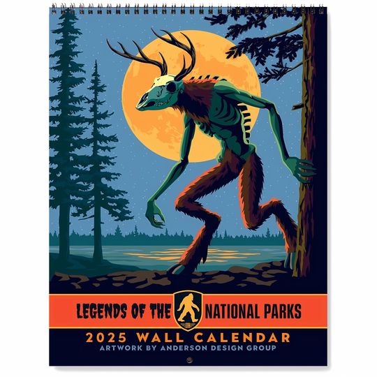 Discover 2025 Wall Calendar: Legends of the National Parks () | 2025 National Parks Wall Calendar