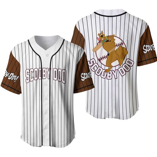 Discover Scooby Doo Baseball Jersey, Custom Scooby Doo Cartoon Baseball Jersey