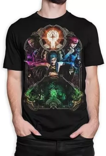 Discover Arcane Jinx, Vi League of Legends New Season Unisex T-shirt