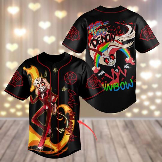 Discover Personalized Charlie Hazbin Hotel Baseball Jersey