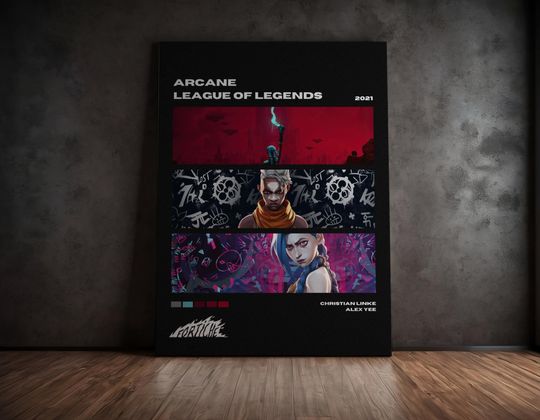 Discover Arcane League of Legends Poster  Iconic Animated Series, TV Show Poster