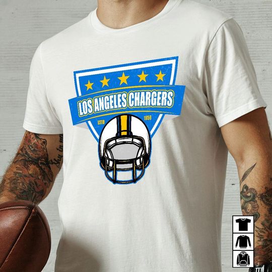 Discover Collection Famous Team Super Star Sport Charger Helmet Football T-Shirt